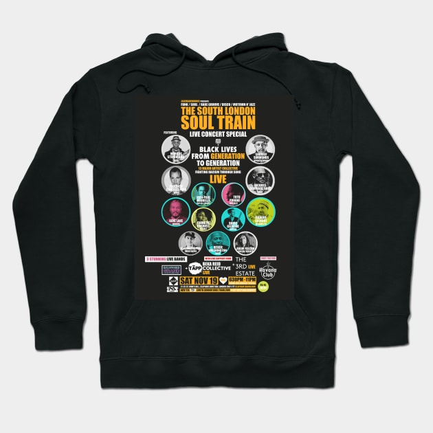 POSTER - THE SOUTH LONDON - SOUL TRAIN Hoodie by Promags99